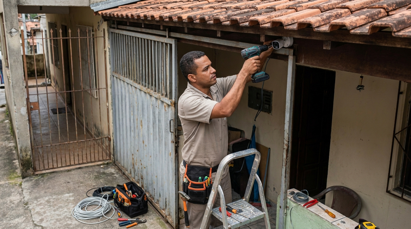 Instalação de Câmera Residencial nos Setores Complementares, Brasília‑DF