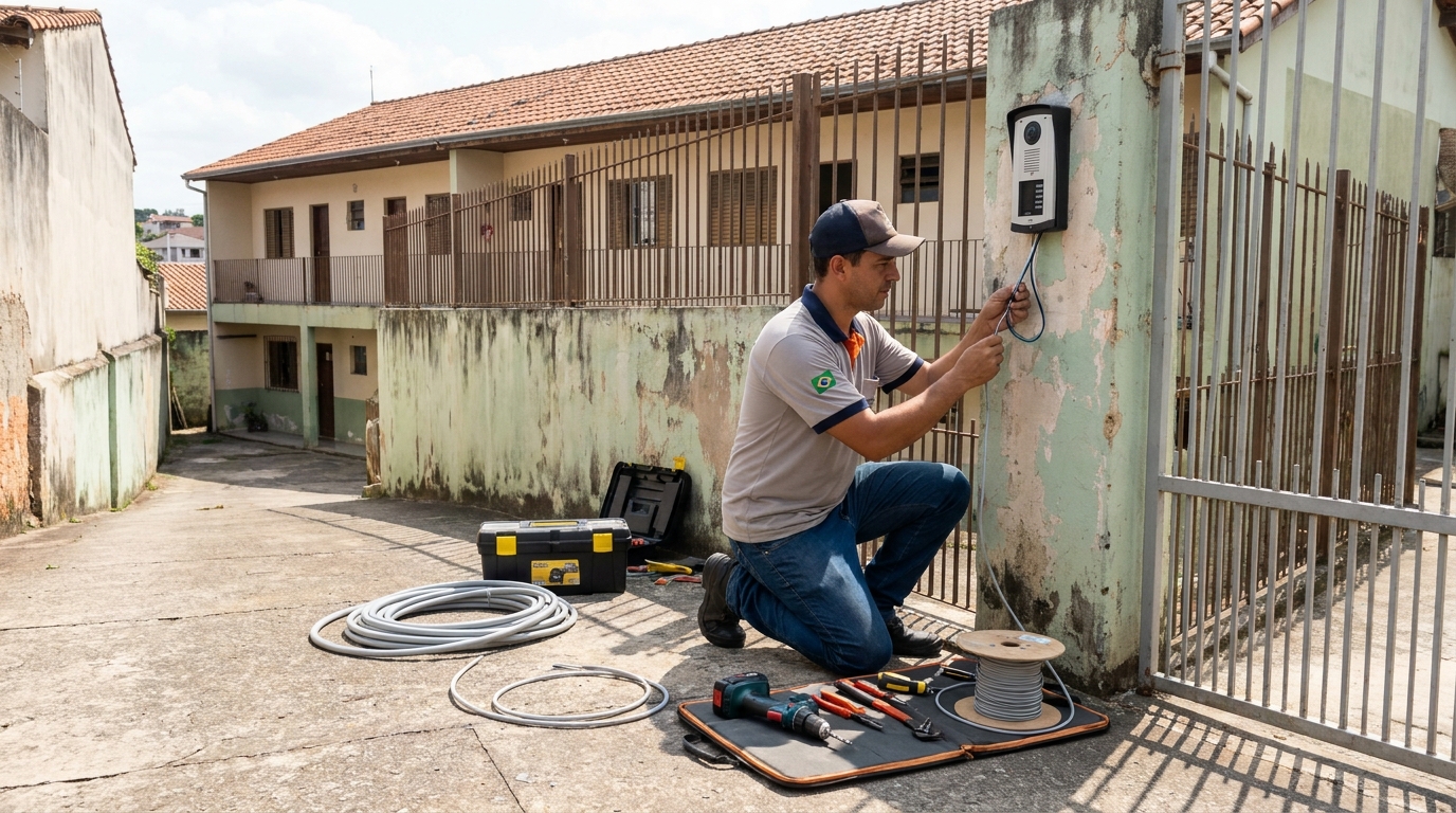 Instalação de Porteiro Eletrônico no Setor de Embaixadas, Brasília‑DF