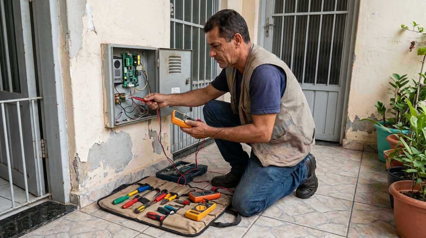 Troca de Fiação de Interfone no Setor Lago Sul, Brasília‑DF